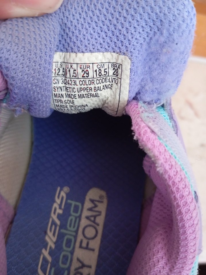 Kız Çocuk Mor Bağcıklı Velcro Spor Ayakkabı - Görsel 5