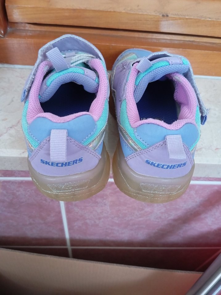 Kız Çocuk Mor Bağcıklı Velcro Spor Ayakkabı - Görsel 3