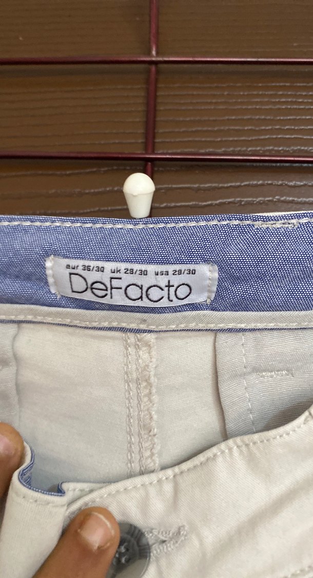 Bej Slim Fit Keten Pantolon — görsel 3/3