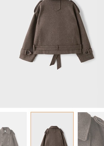 Stradivarius Kadin Siyah Kaban