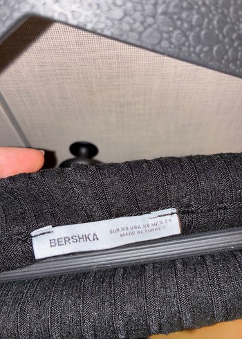 Bershka Siyah İnce Triko Kazak