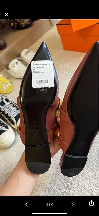37 Beden bordo Renk Valentino terlik