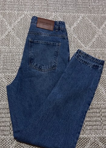 Diğer Koyu Mavi Rahat Kesim Denim Jean