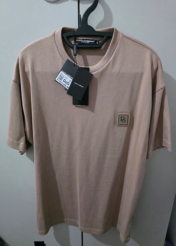 Dolce & Gabbana Camel Bisiklet Yaka Tisort