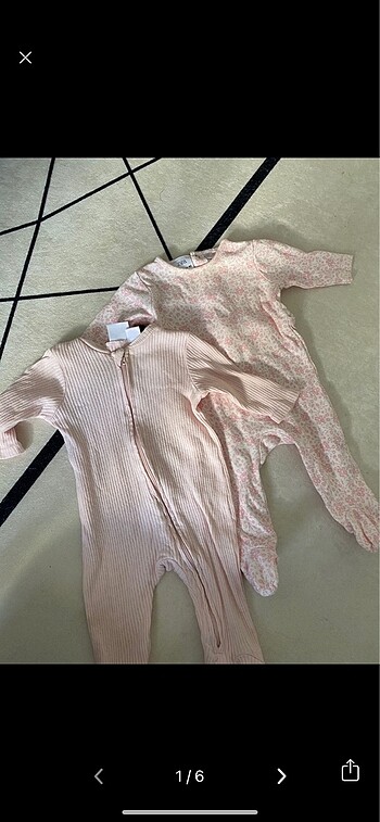 Zara kız bebek 2 li tulum