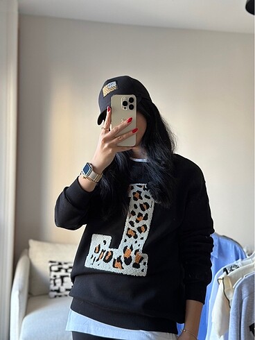 m Beden siyah Renk Zara L Sweatshirt