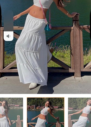 Beyaz  Etek - Görsel 3