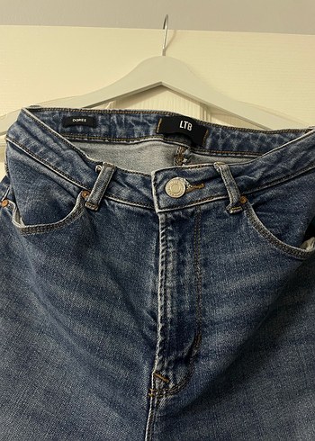 Kadın Mavi Denim Normal Boy Jean - Görsel 2