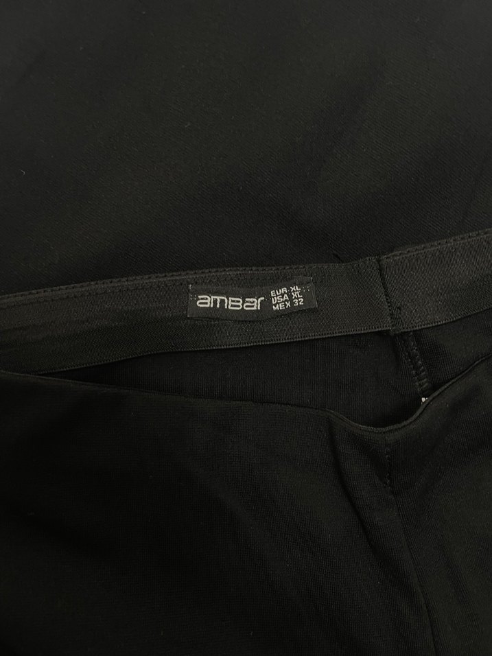 Siyah Kadın Midi İspanyol Paça Spor Pantolon - Görsel 3