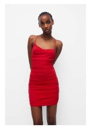 Pull&Bear Drapeli Elbise