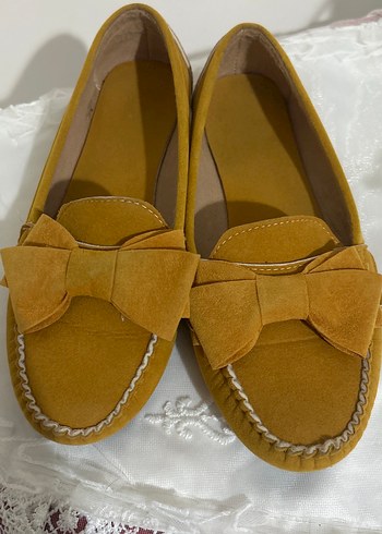 Diğer Hardal Suet Papyonlu Rahat Loafer