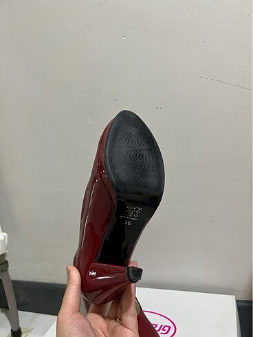 36 Beden Kırmızı topuklu ayakkabı