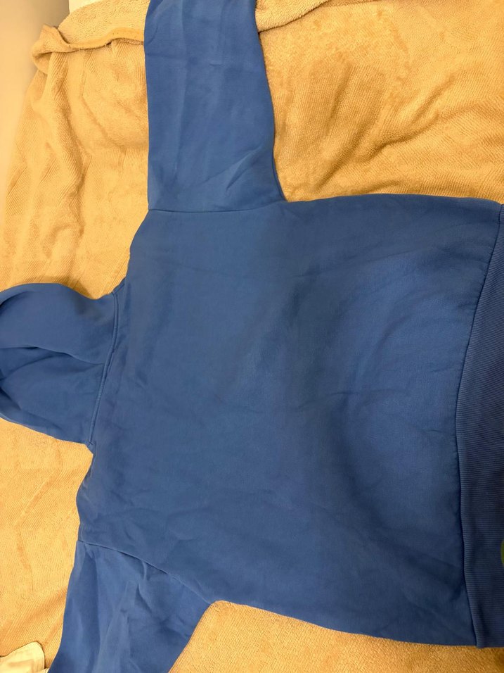 Mavi Kapüşonlu Spor Sweatshirt — görsel 2/3