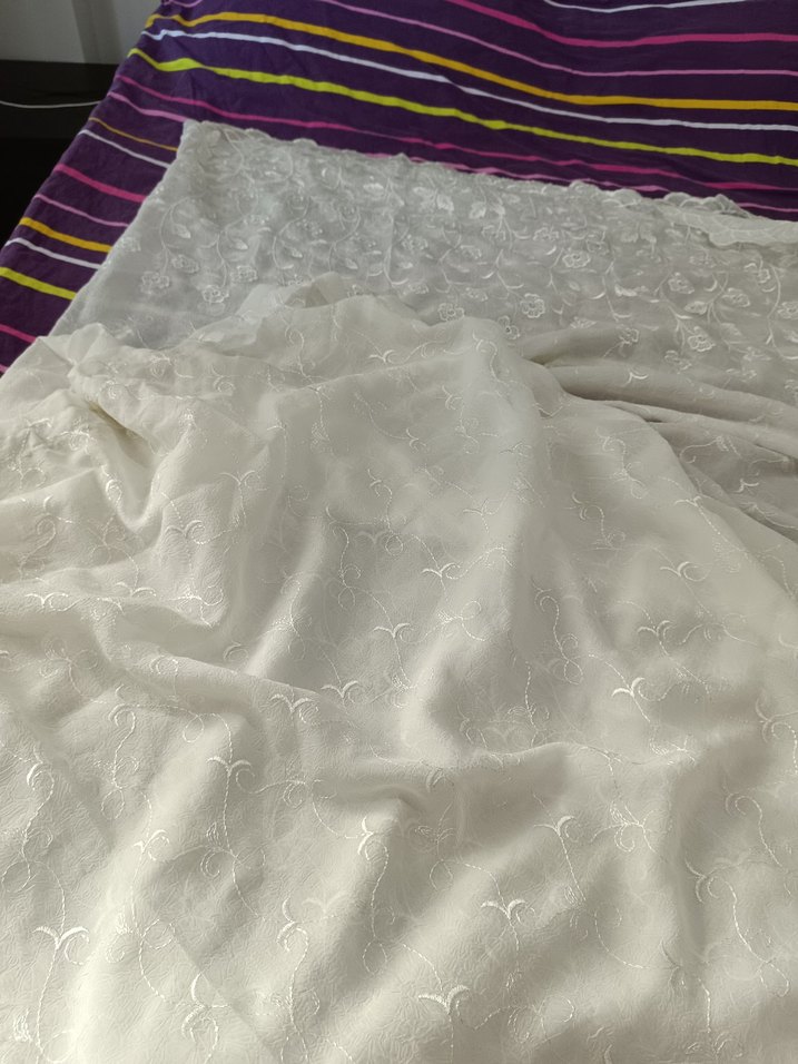 Beyaz Nakışlı Perde - Görsel 4