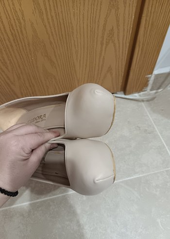 Zara Bej Platform Topuklu Kadın Stiletto