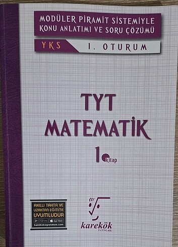 Karekök Yayınları TYT Matematik 1.Kitap