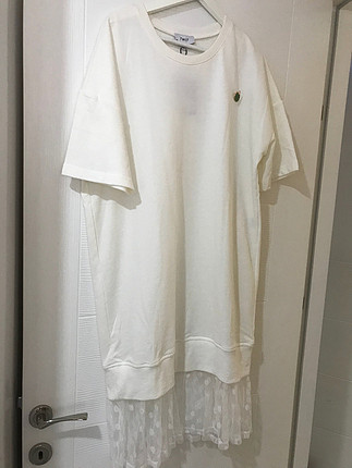 38 Beden beyaz Renk Günlük elbise