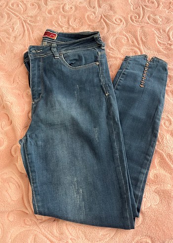 Diğer Koyu Mavi Denim Jean