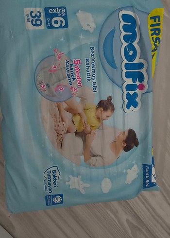 Molfix Extra Large Bebek Bezi 39'lu