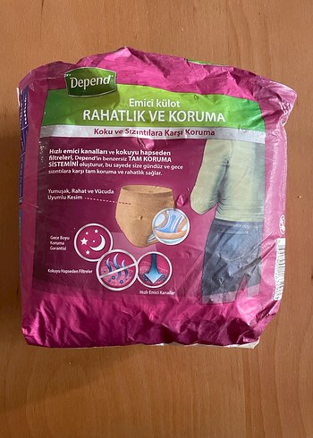 Depend Emici Külot M Beden Orta Boy 10'lu - Görsel 2