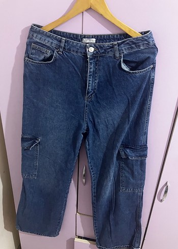 Defacto Mavi Denim Cargo Pantolon