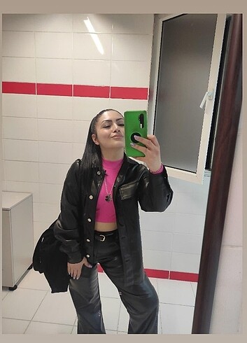 Bershka deri ceket 