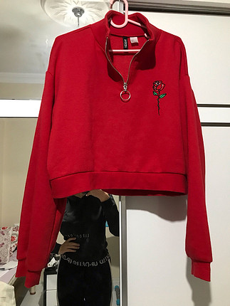 H&M Kırmızı sweatshirt 