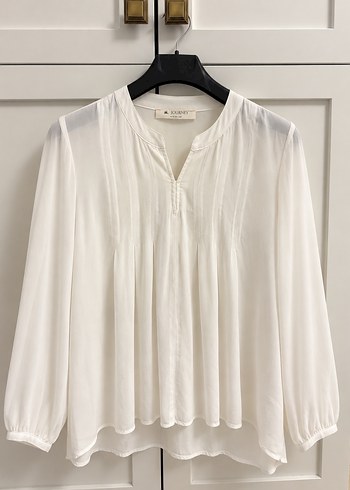 Journey Ekru Sifon Bluz 36 S Beden