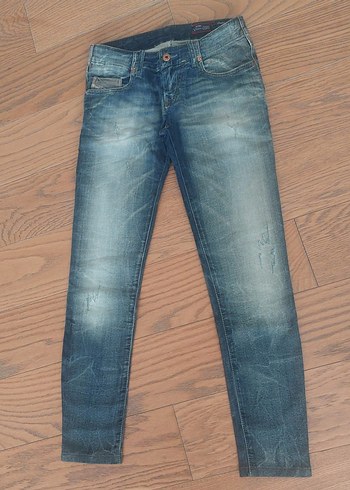 Diesel Grupee Lacivert Mavi Denim Jean Kot Pantolon 25 32