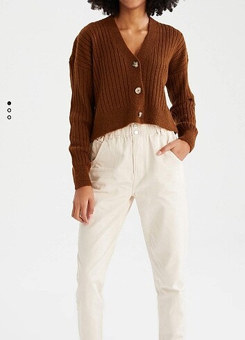 Slouchy Fit Paperbag Yüksek Bel Pantolon