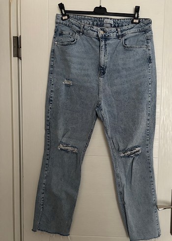 Defacto Acik Mavi Yikamali Rahat Denim Jean
