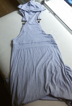 gri uzun elbise