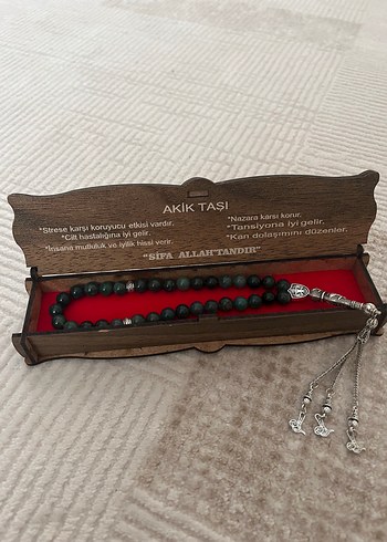Dogal Tas Akik Tasi Tespih