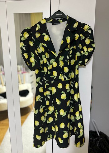 Trendyol & Milla Trendyol Limon Desenli Elbise