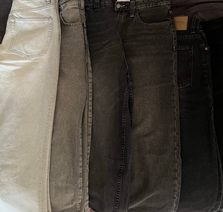 Koyu Gri Yıkamalı Denim baggy Jean — görsel 5/5