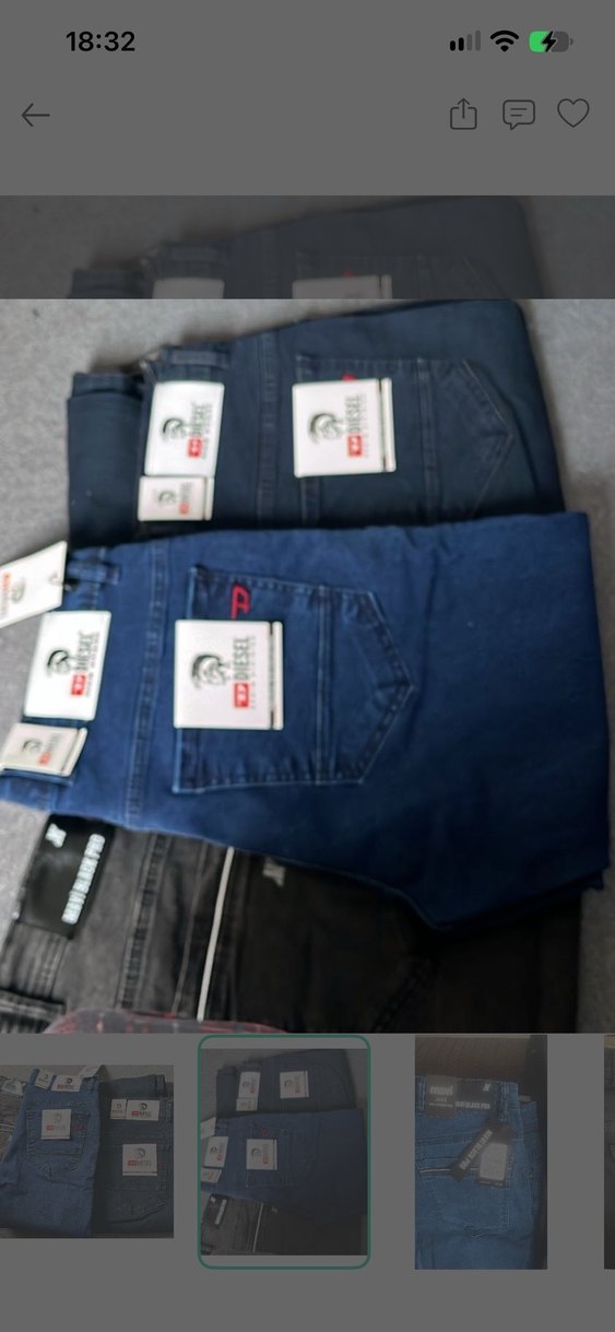 Diesel Mavi lacoste Denim Jean — görsel 2/5