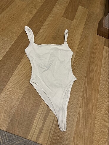 Askılı kendinden bodysuit beyaz zara