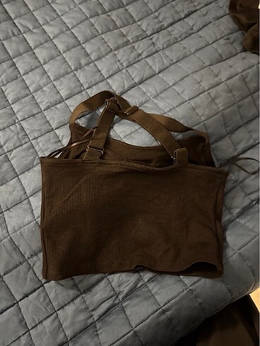 Zara ZARA ASKILI CROP BLUZ SEAMLESS