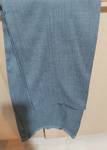 Kadın gri Kumaş Pantolon - Görsel 2