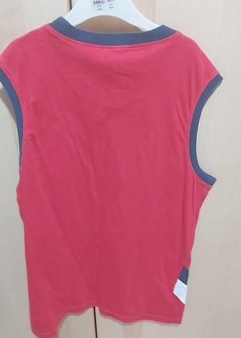 Kırmızı Erkek Çocuk Kolsuz Tişört - Görsel 2