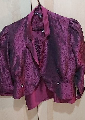 70 ler vintage tafta Bordo 3 lü takim - Görsel 3