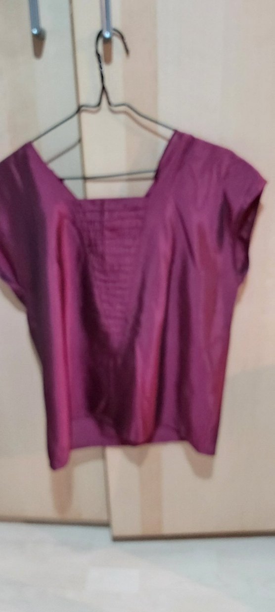 70 ler vintage tafta Bordo 3 lü takim - Görsel 5