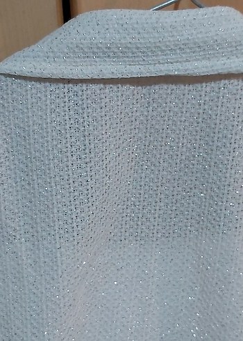 70 ler beyaz parlak abiye 3 lü takım - Görsel 5