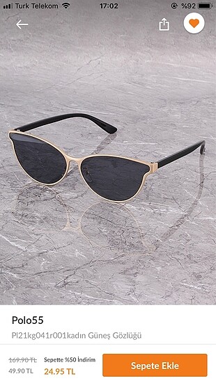 Polo orjinal cat eye yeni etiketli