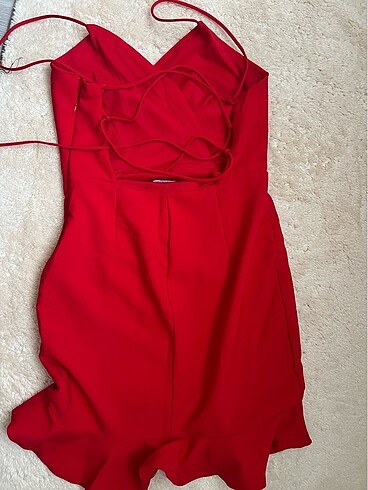 l Beden kırmızı Renk Kırmızı mini elbise
