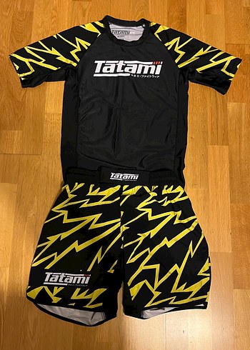 Diğer Tatami Siyah Sari Cizgili Mma Seti