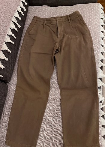 Massimo Dutti Kahverengi Duz Kesim Pantolon