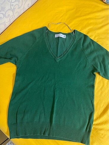 Zara yeşil kazak