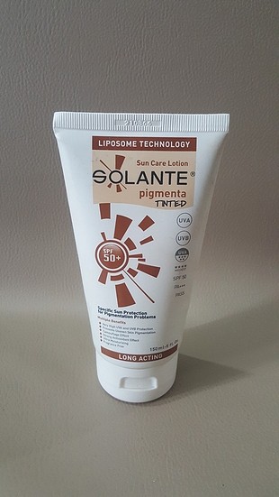 Solante pigmenta güneş kremi