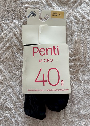 Penti Micro 40 Den Siyah Corap